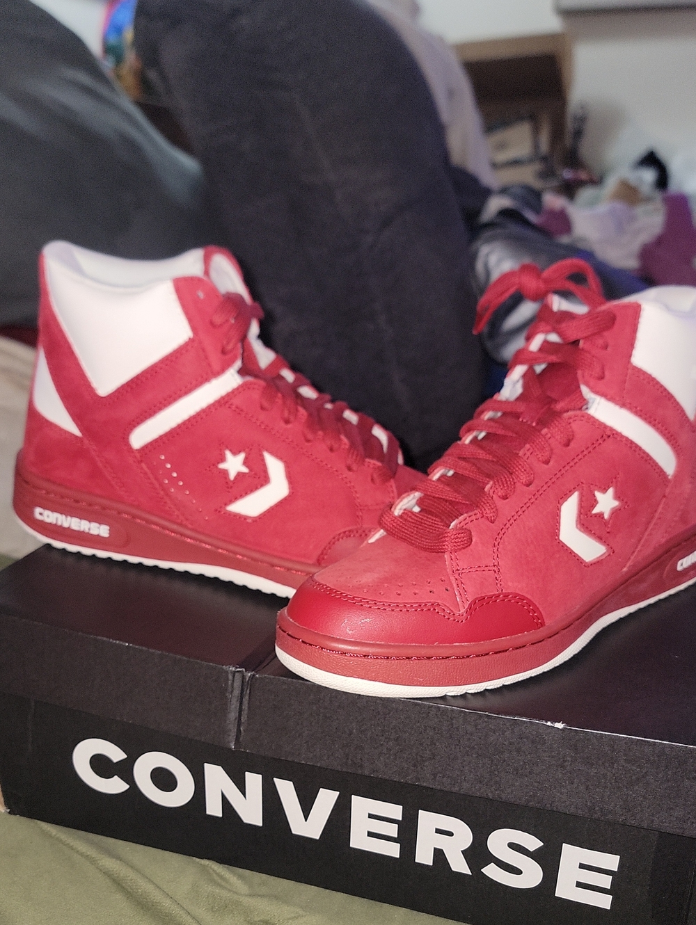 Converse Days Ahead Red/White High-Top Sneakers Men 8.5/women 10